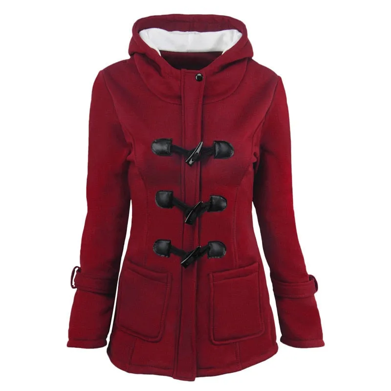 2020 Casual Women Trench Coat Autumn Zipper Hooded Coat Female Long Trench Coat Horn Button Outwear Ladies ToP Pluse Size S-5XL
