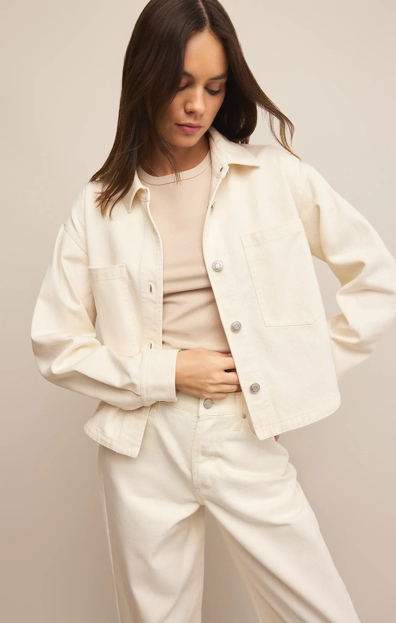 All Day Cropped Denim Jacket