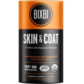 Bixbi Skin & Coat Organic Mushroom Supplements For Cats & Dogs 60g