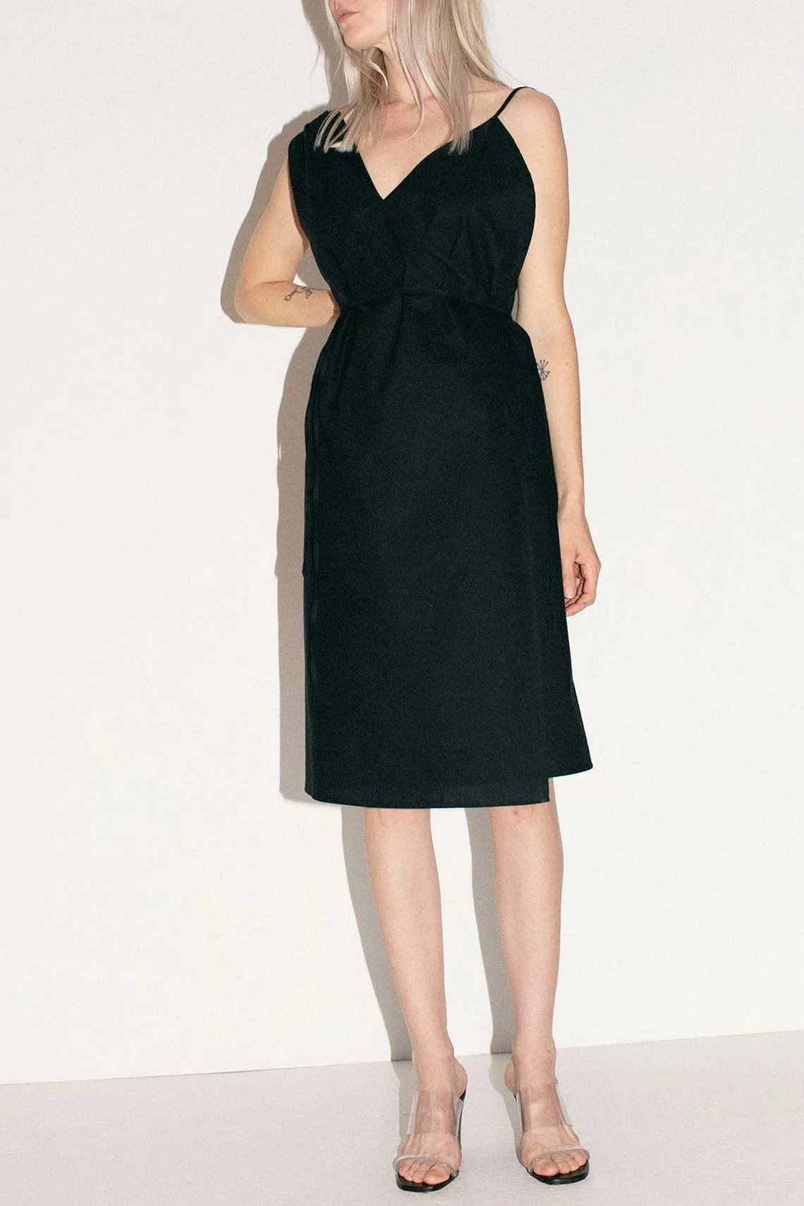 Black Eba Wrap Dress