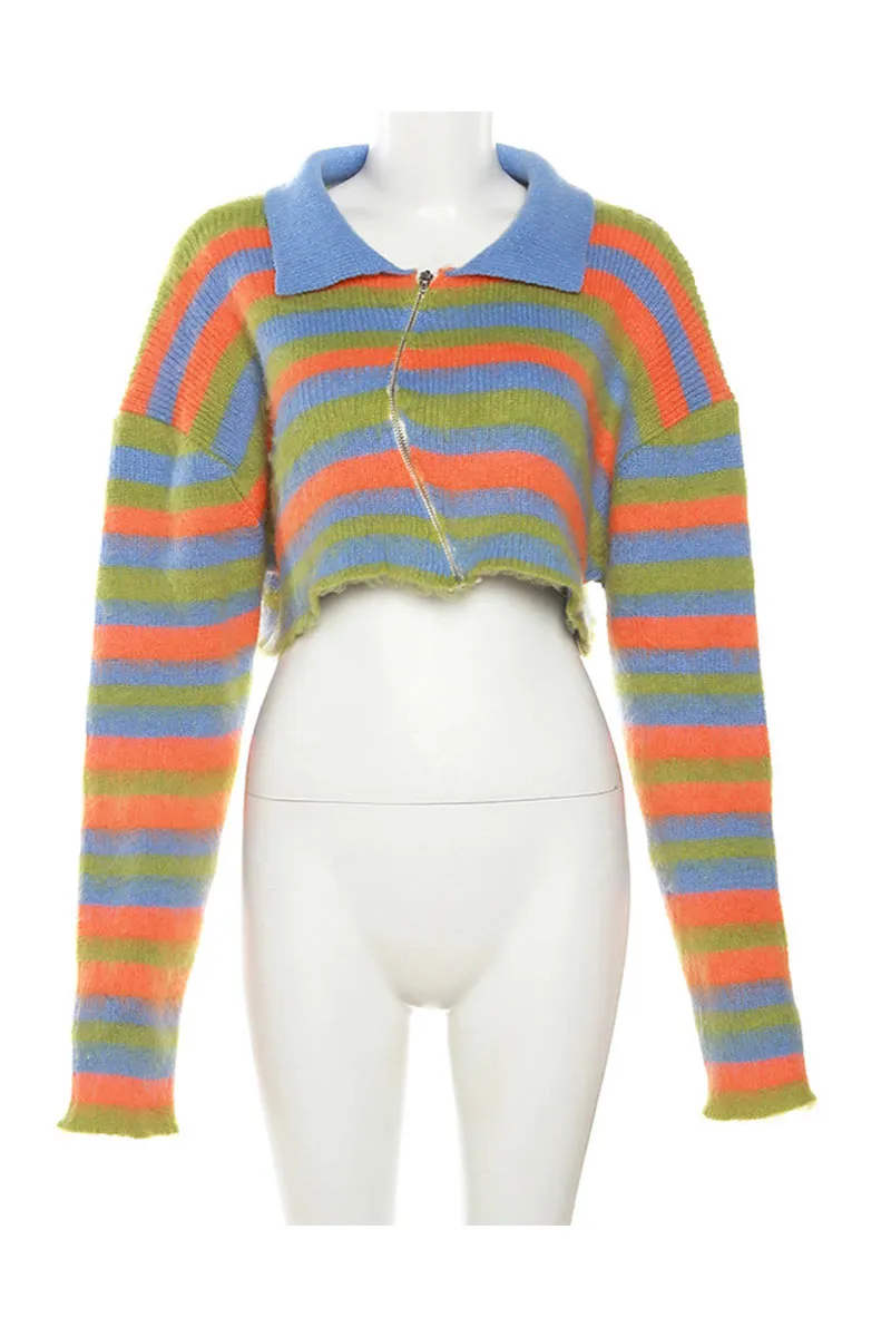CE238 Zip Up Sweater Jacket