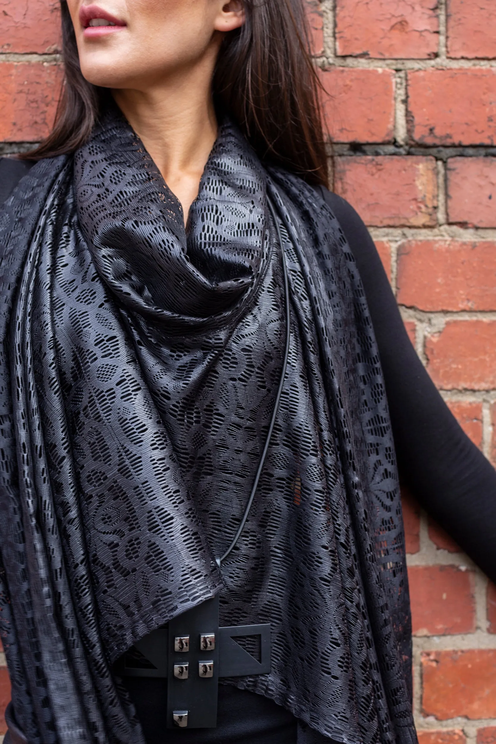 Cherish Wrap - Black Lace