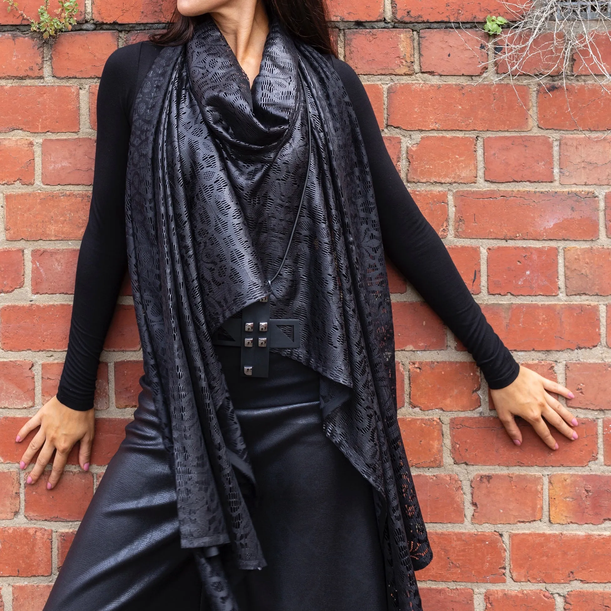 Cherish Wrap - Black Lace