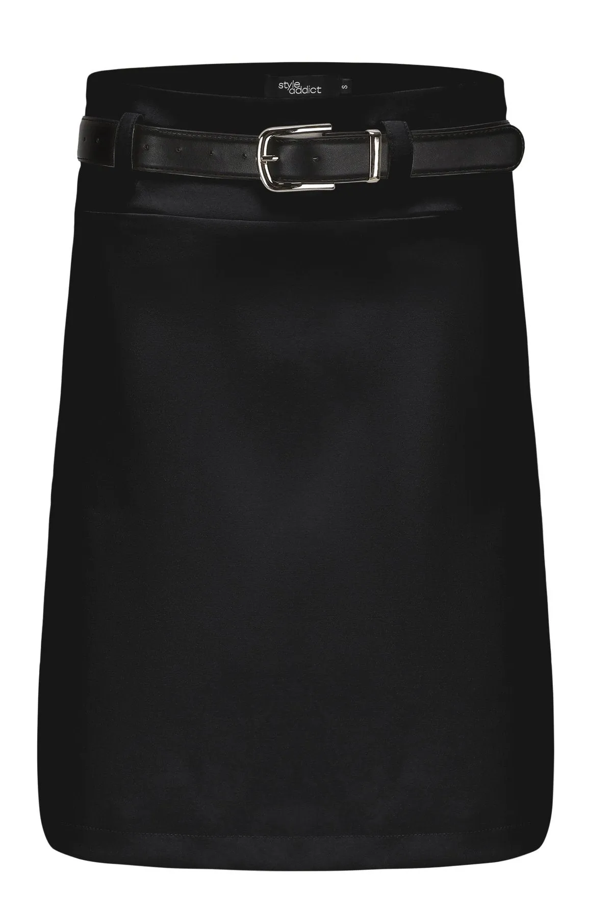 Frankie Belted Skirt - Black