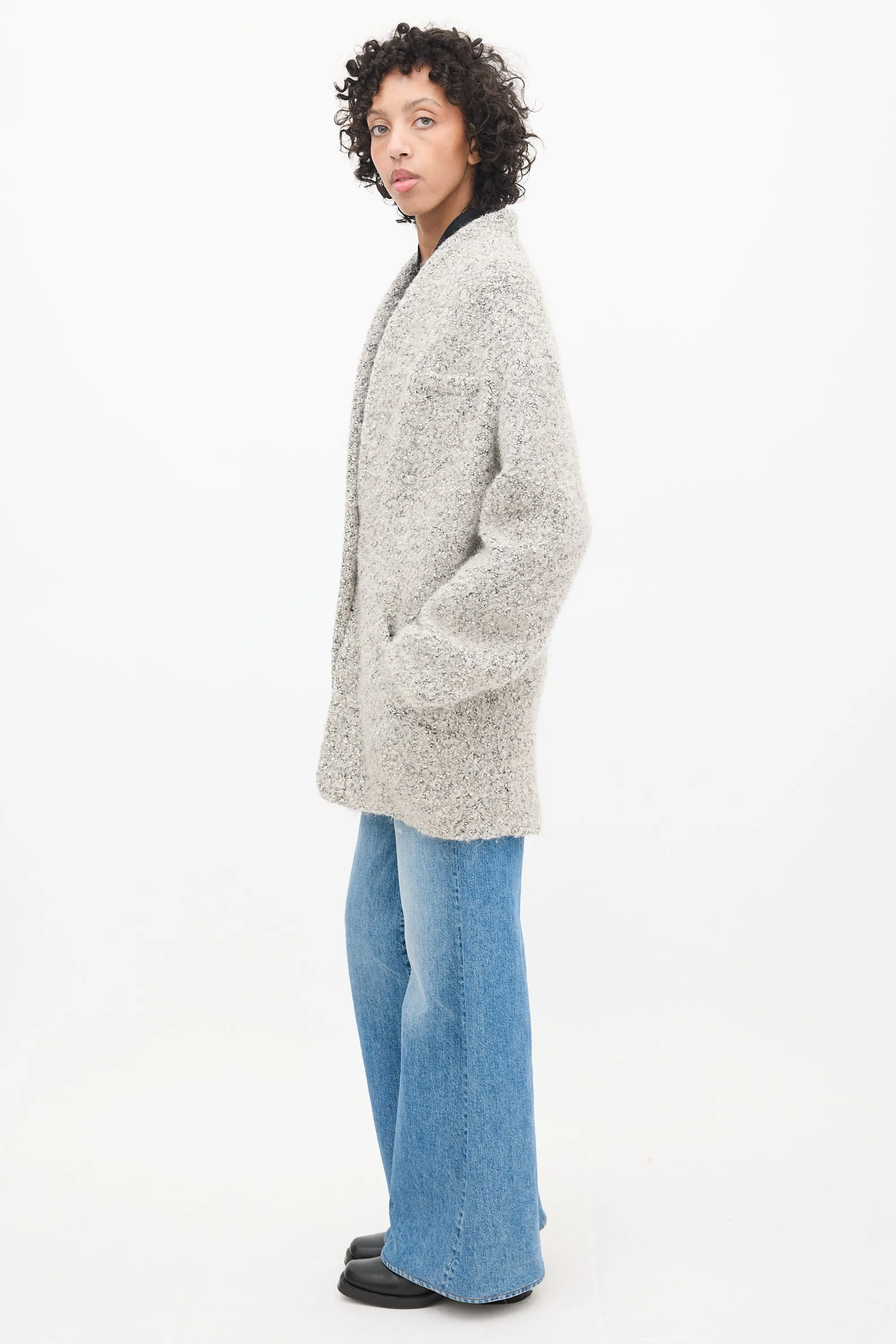 Grey Boucle Jacket