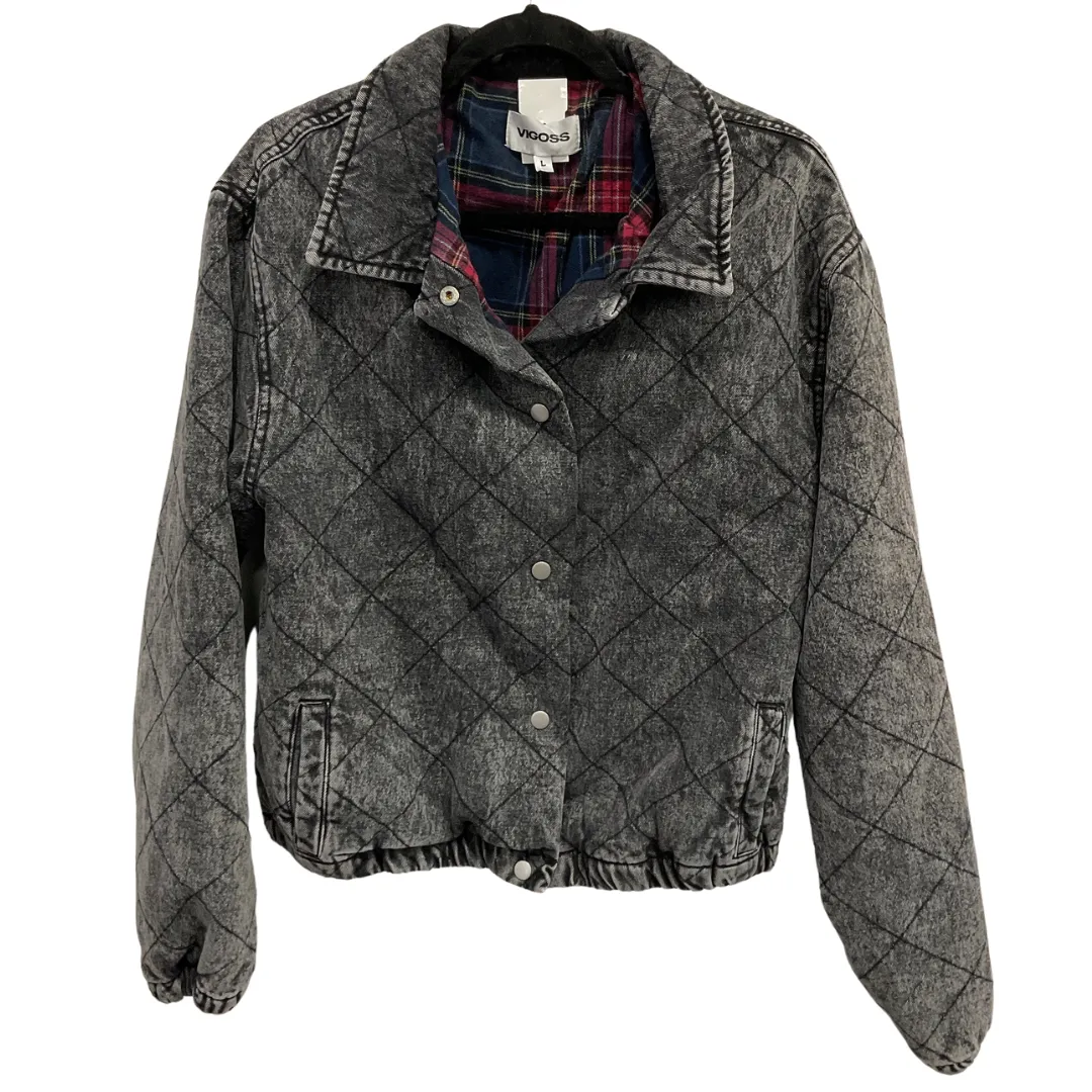 Jacket Puffer & Quilted By Vigoss In Black, Size: L