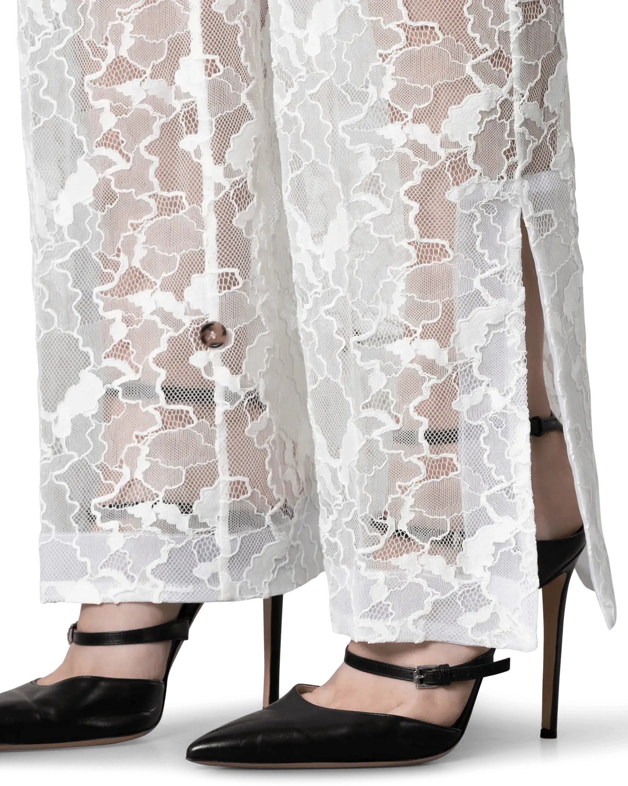 Lace Straight Leg Pants