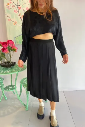 No. 21- Pleated Skirt: Midnight Blue