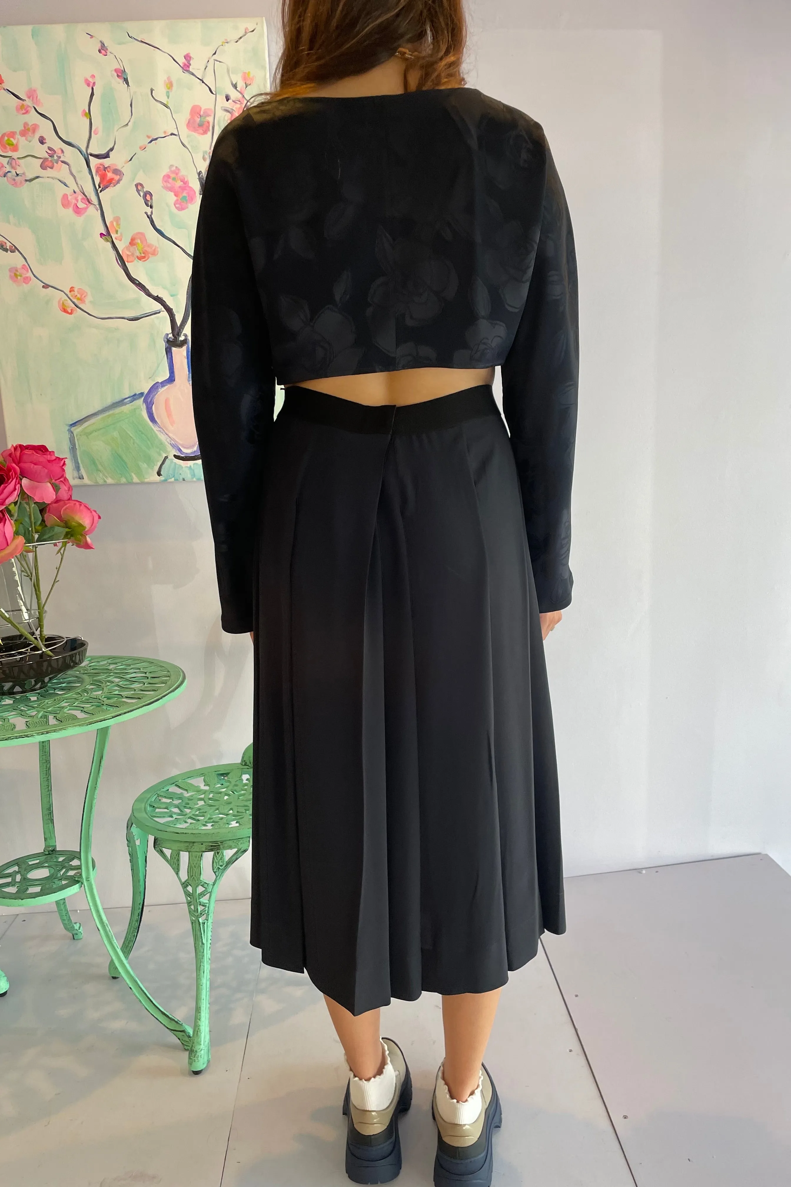 No. 21- Pleated Skirt: Midnight Blue