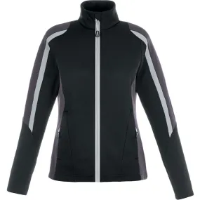 North End Women's Black Strike Colorblock Fleece Jacket