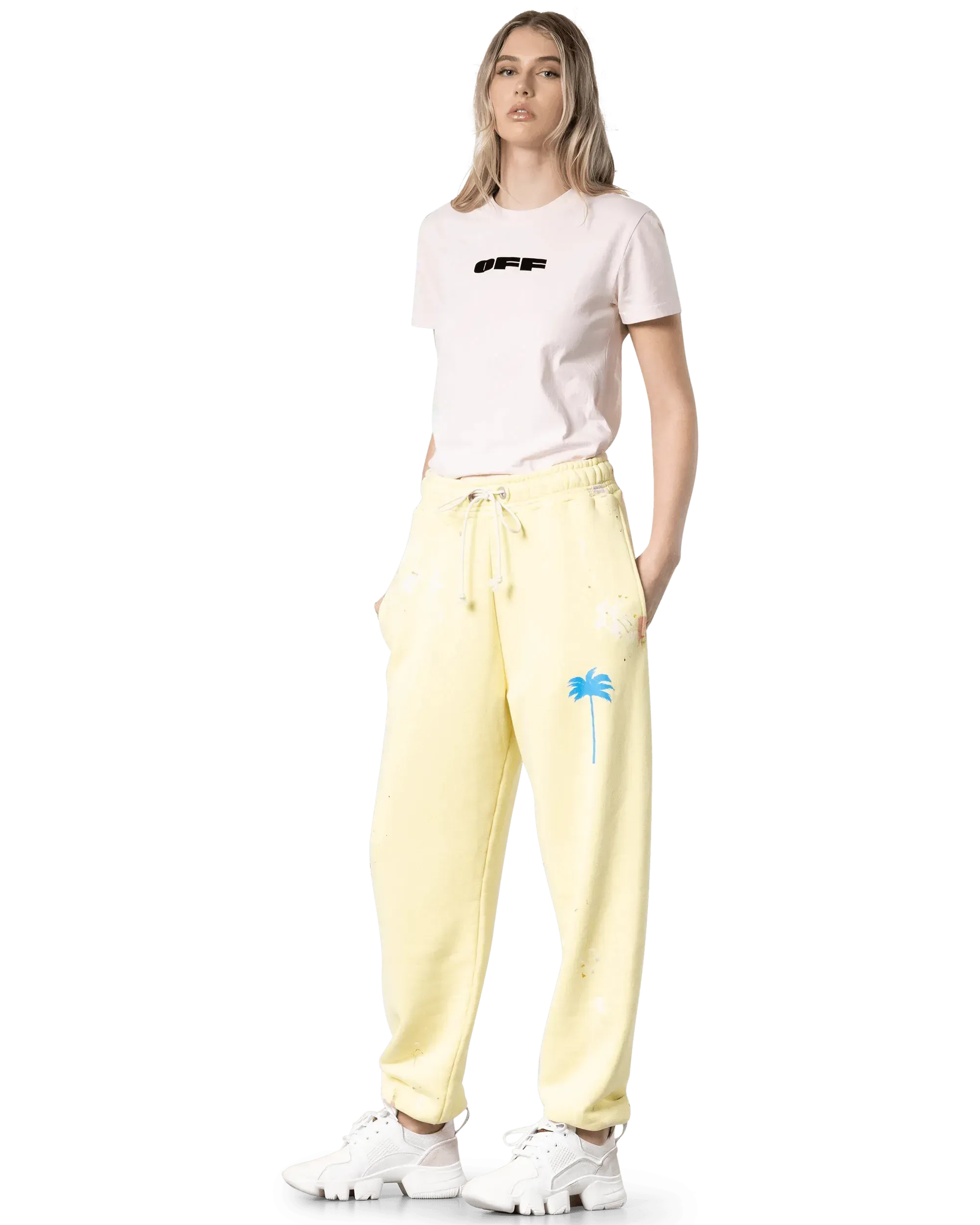 Paint-Splatter Sweatpants