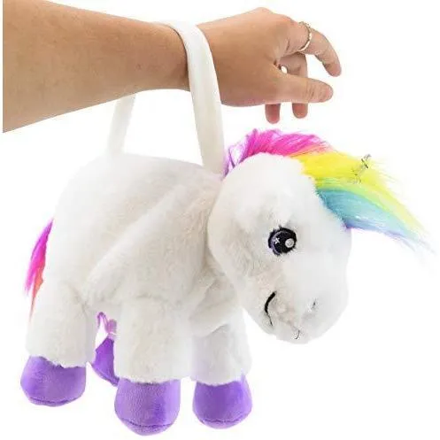 PLUSHIBLE BRIDGING MILES WITH SMILES Plush Unicorn Purse