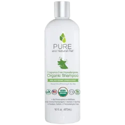 Pure and Natural Pet Hypo-Allergenic Fragrance Free Shampoo for Dogs 16oz