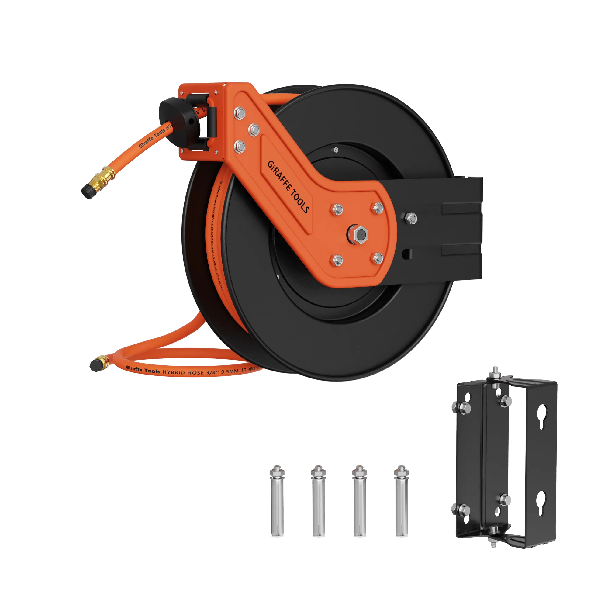 Retractable Air Hose Reel-Alloy Steel Reel-3/8in