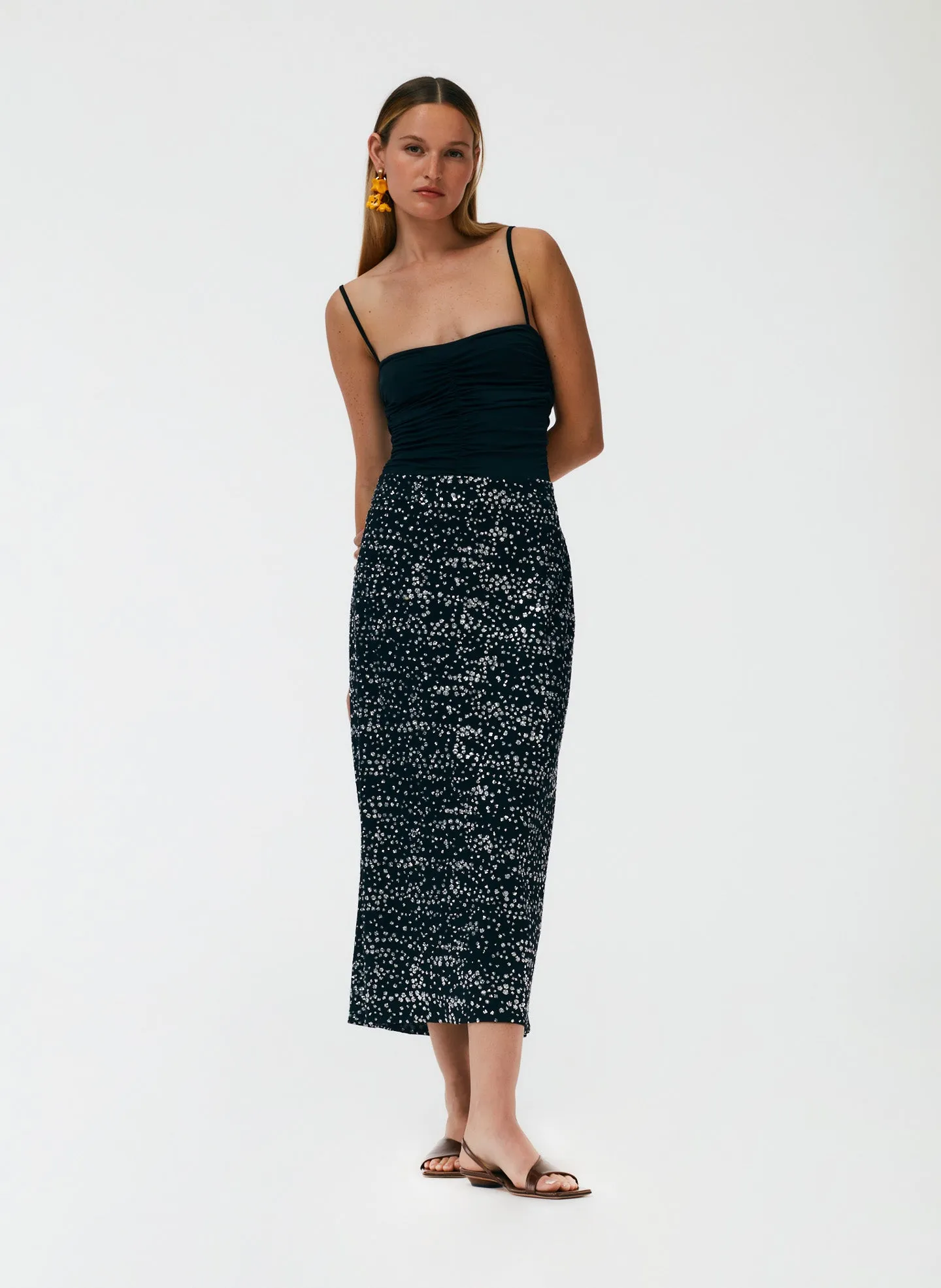 Scintilla Jersey Pencil Skirt