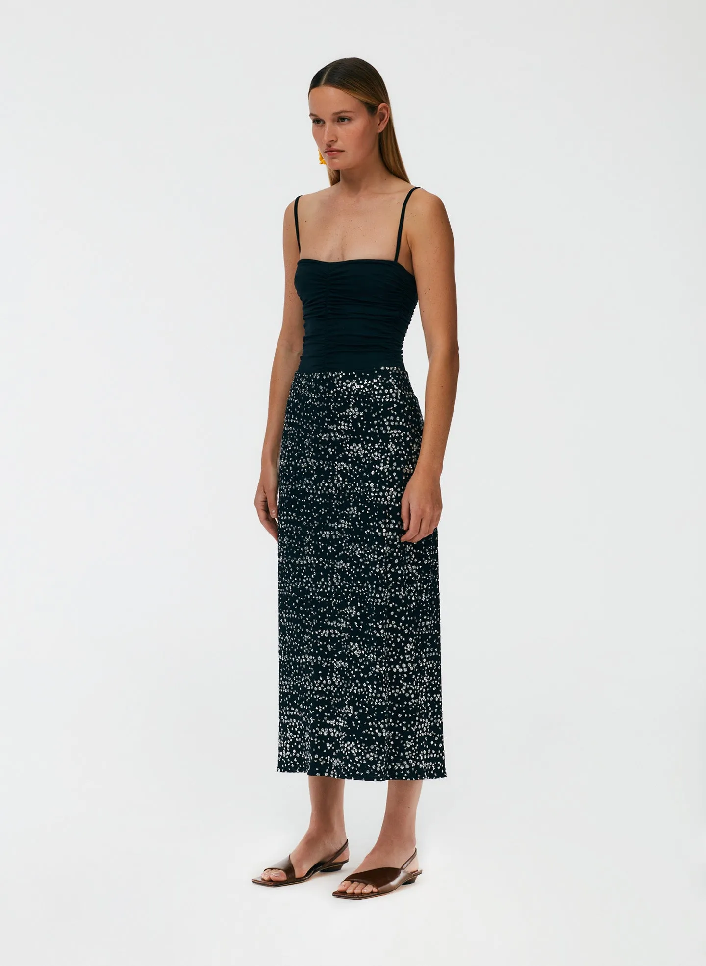Scintilla Jersey Pencil Skirt