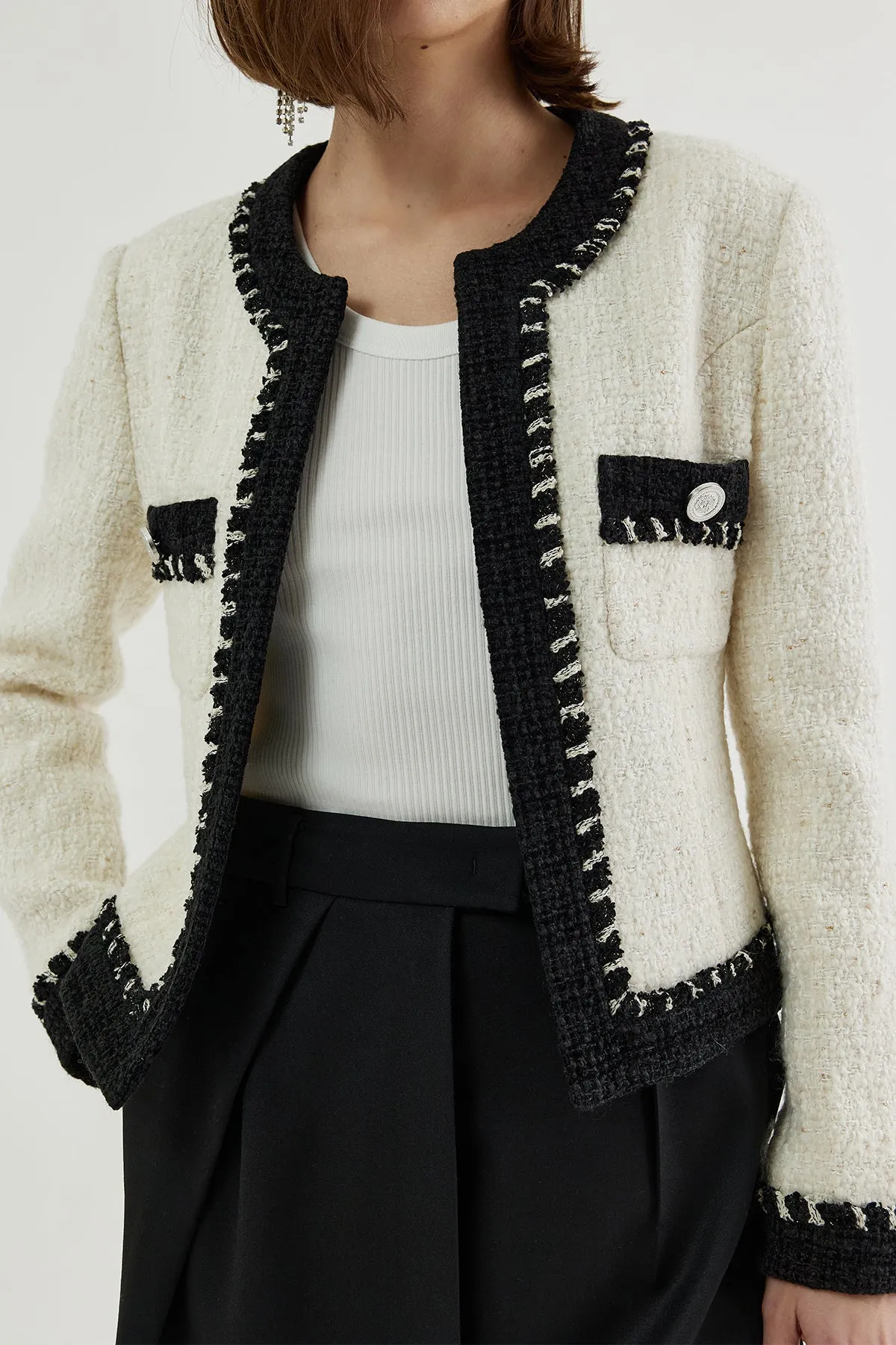 Tweed cropped jacket