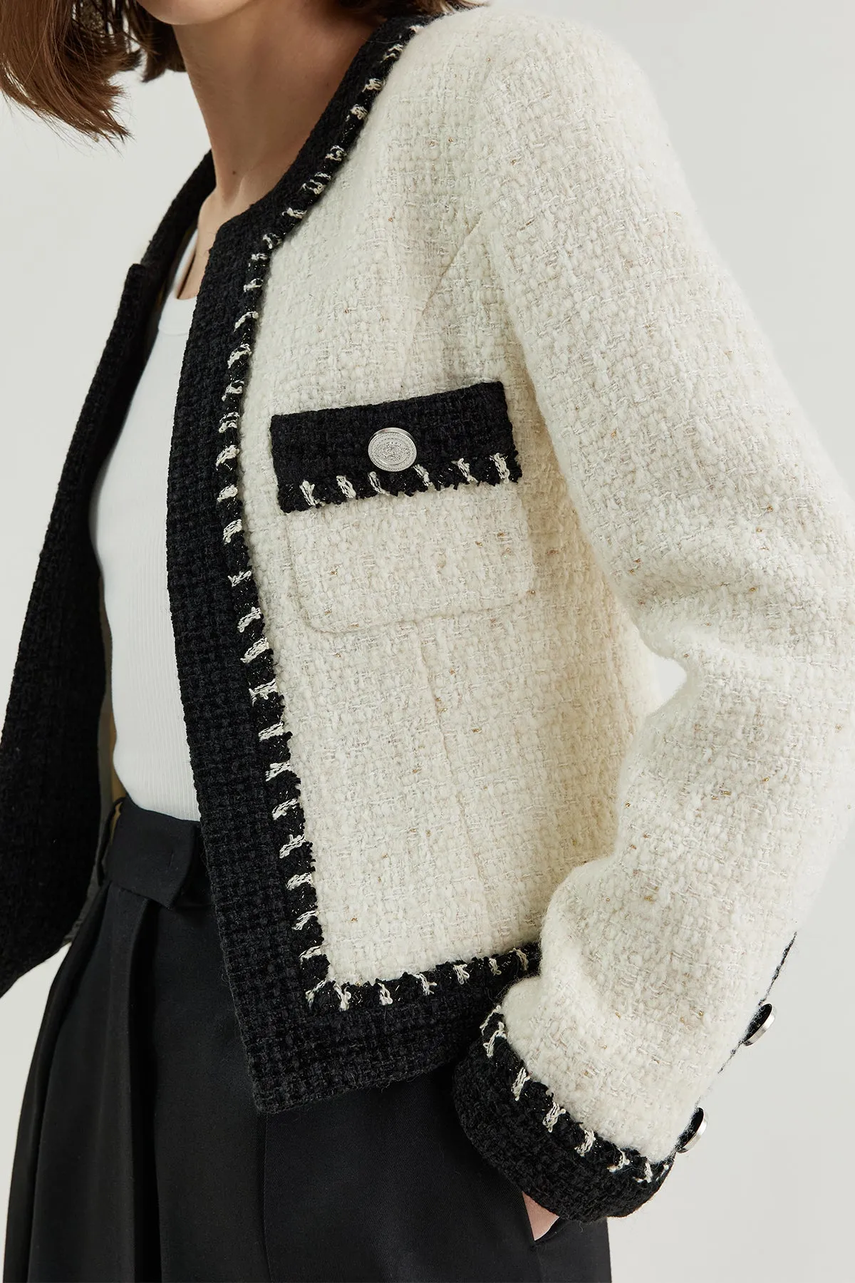 Tweed cropped jacket