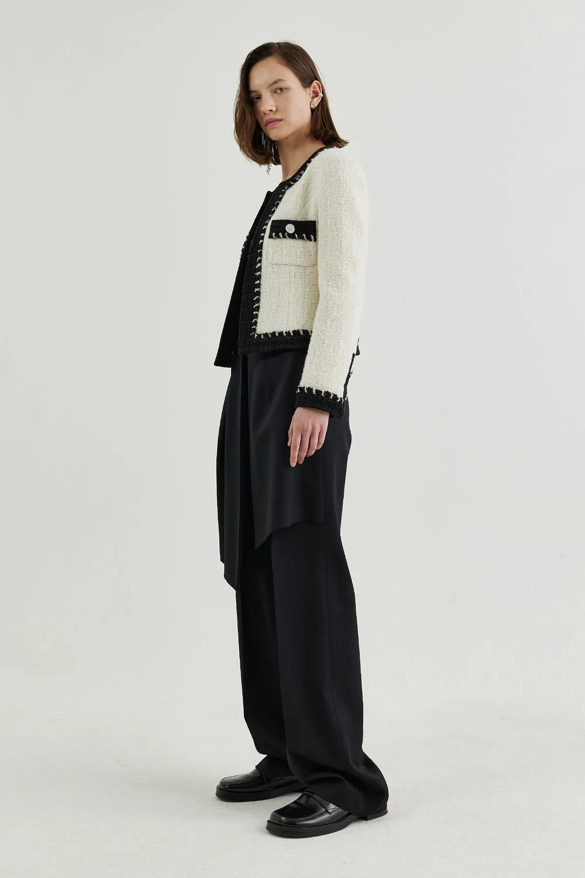 Tweed cropped jacket