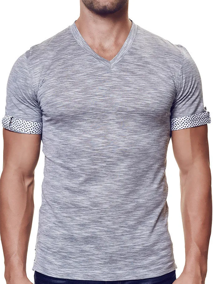 V Neck Charcoal SSS