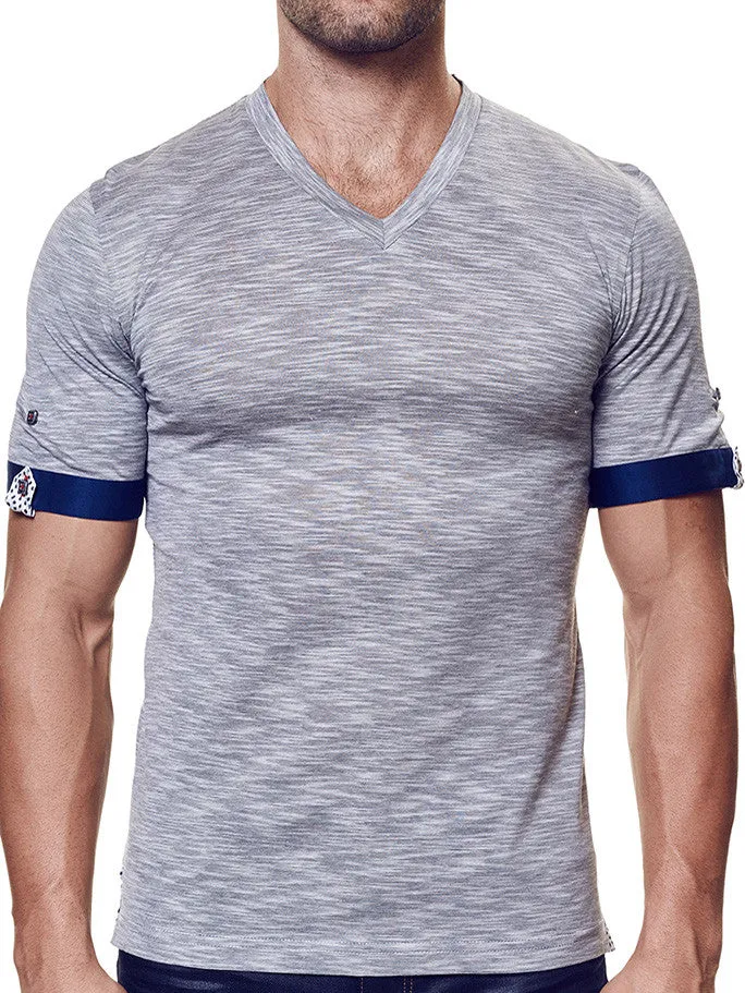 V Neck Charcoal SSS