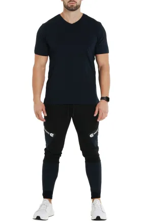 V-Neck Solid Blue
