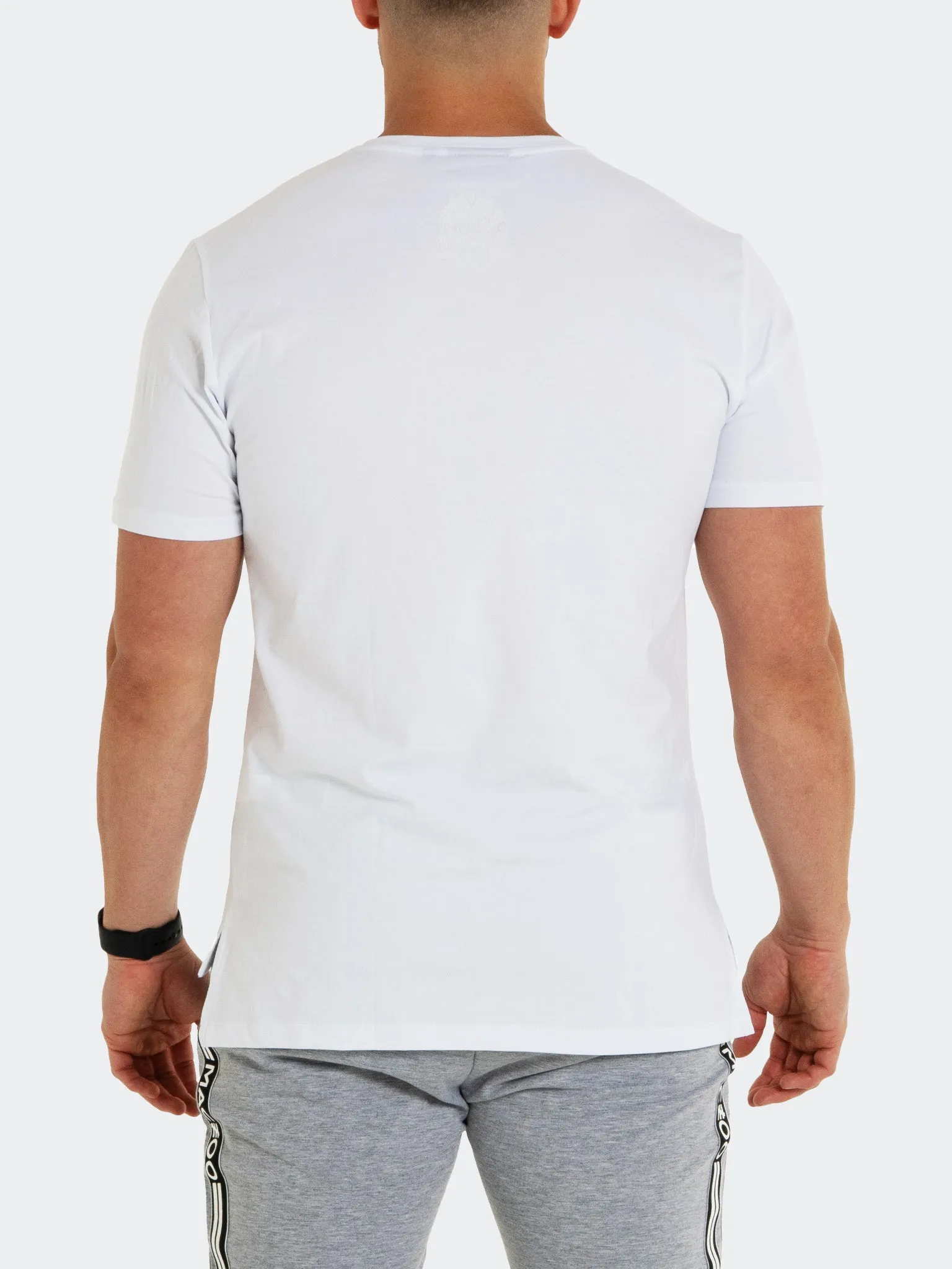 V-Neck Solid White