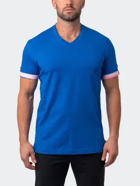V-Neck Vivaldisolidgrid Blue