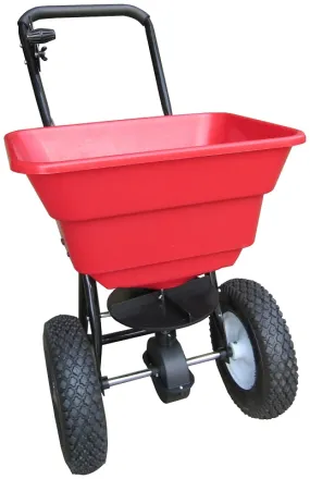 Vulcan YTL-016-360 Broadcast Spreader, 12 ft W Spread, 80 lb Capacity, Steel Frame, Poly Hopper, Black Hopper :EA: QUANTITY: 1